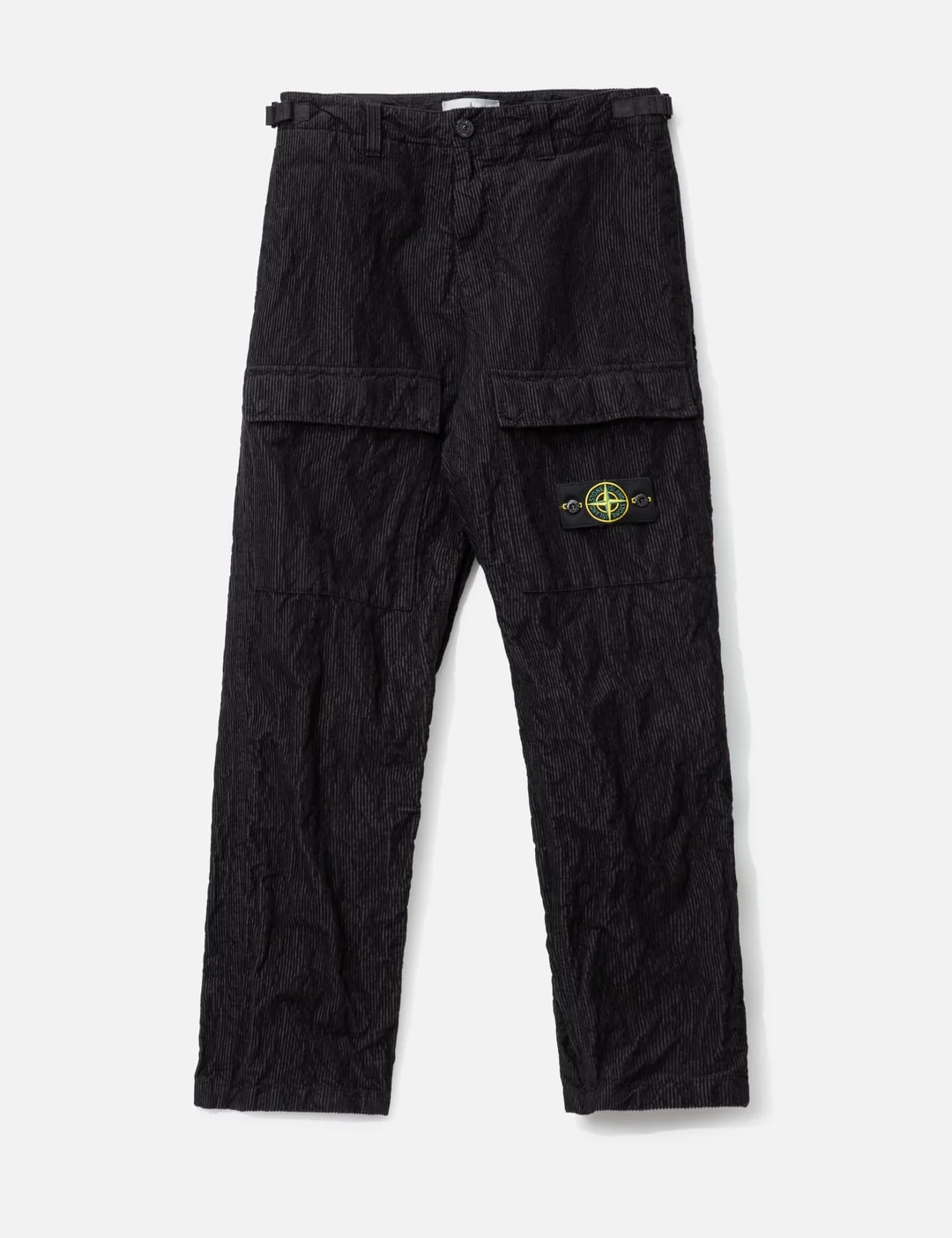 WRINKLED CORDUROY 500-TC CARGO TROUSERS - 1