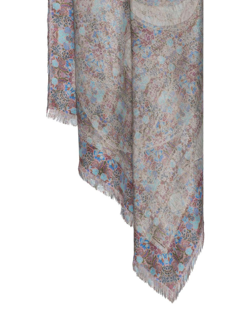 Aloeuw fringed silk scarf 4