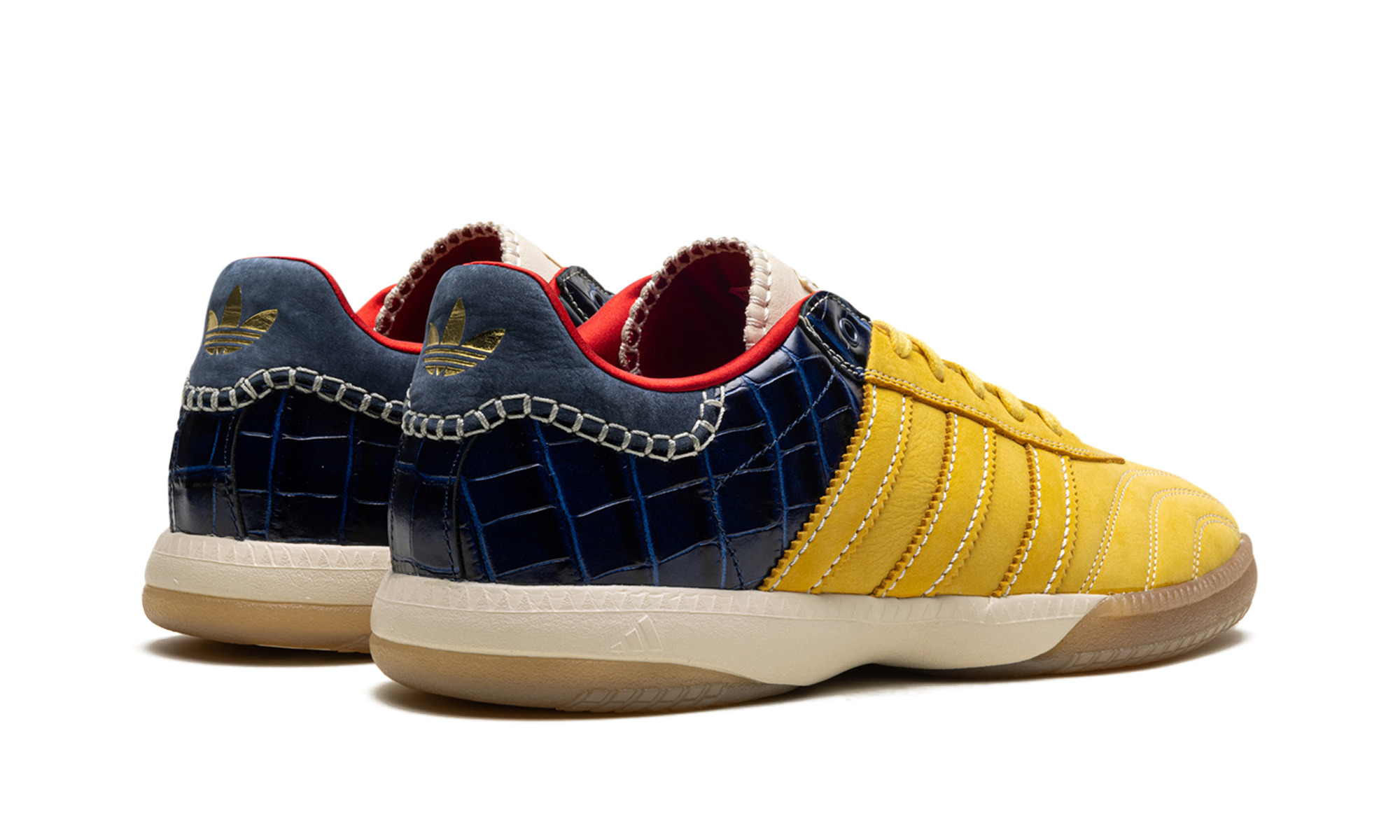 Samba Millenium "Wales Bonner - Fade Gold / Navy Croc" - 3