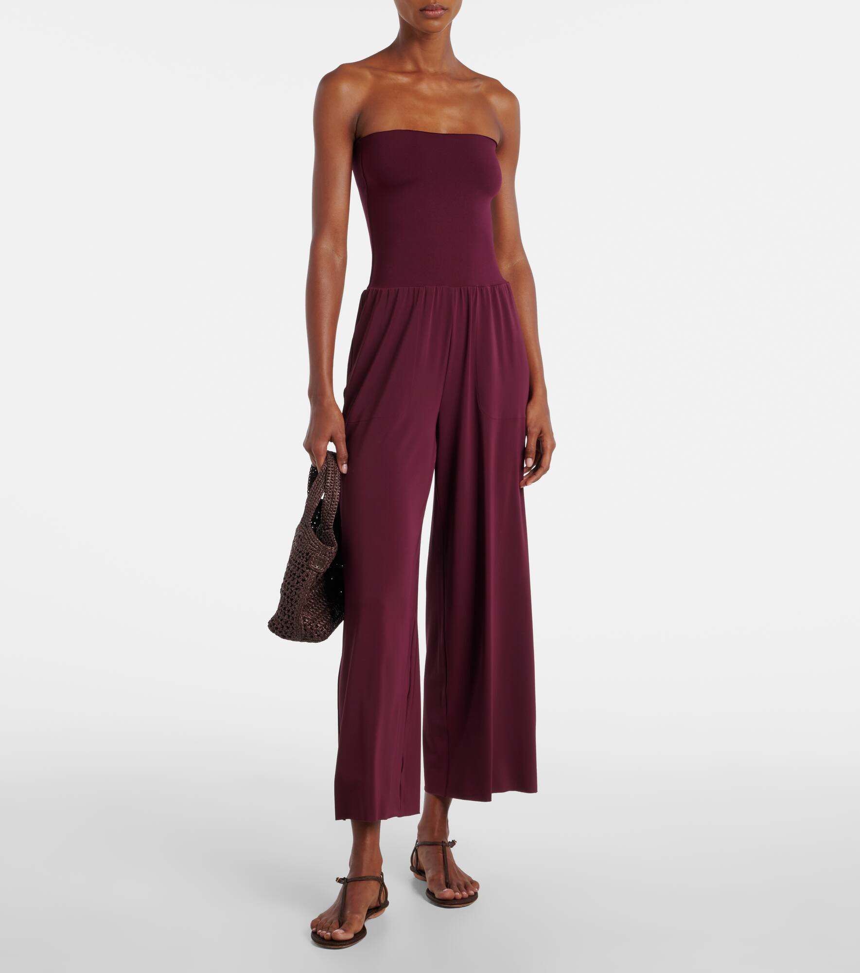 Dao strapless jersey jumpsuit - 2