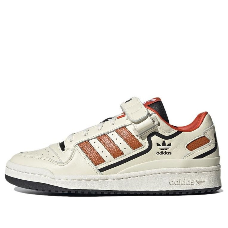 adidas originals Unisex Forum Low Sneakers Ivory/Orange HR0460 - 1