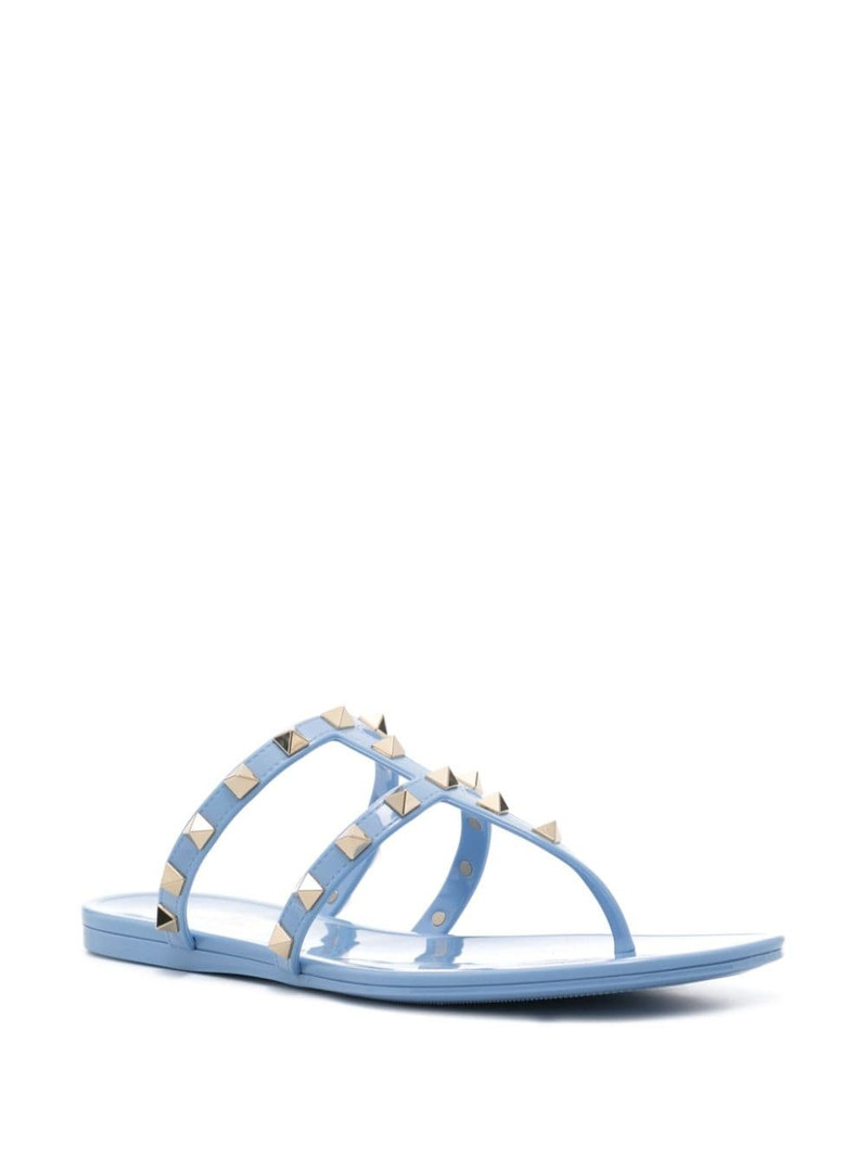 Valentino Rockstud flat sandals outlook
