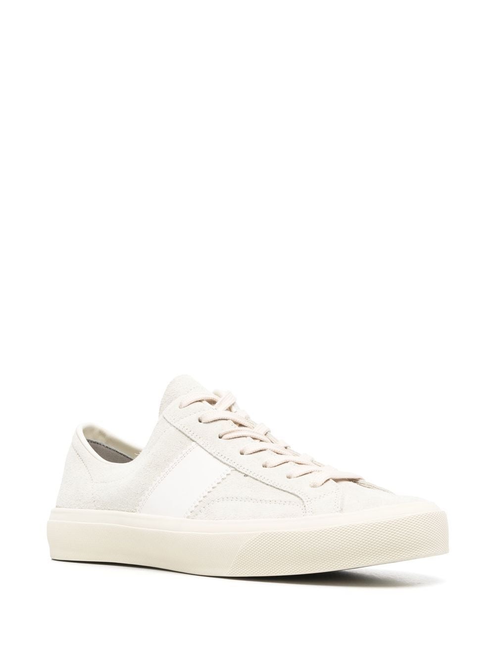 logo-patch lace-up sneakers - 2