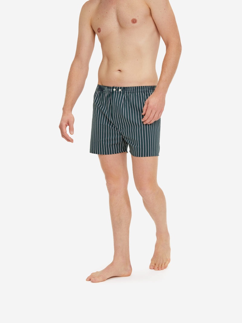 Men's Classic Fit Boxers Wellington 53 Cotton Satin Multi - 3