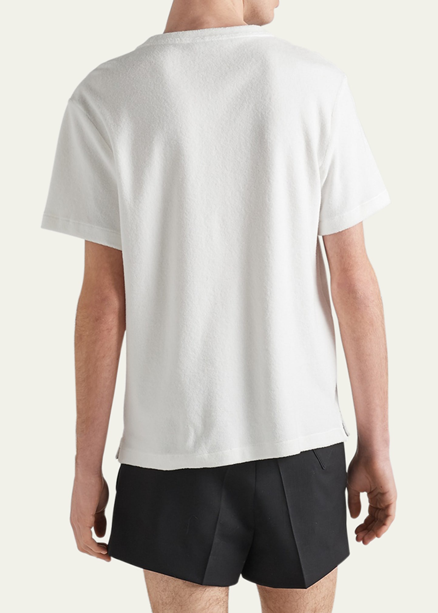 Men's Terry T-Shirt with Triangle Logo - 3