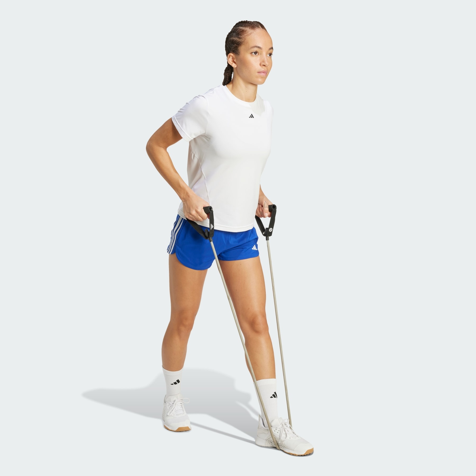 Pacer Training 3-Stripes Woven High-Rise Shorts - 4