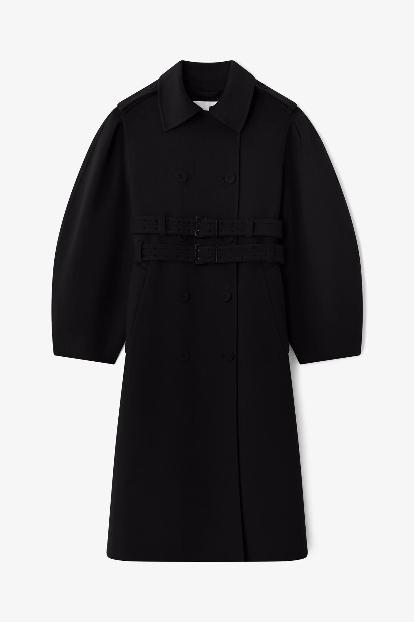 COAT IN DOUBLE-FACED WOOL - 1