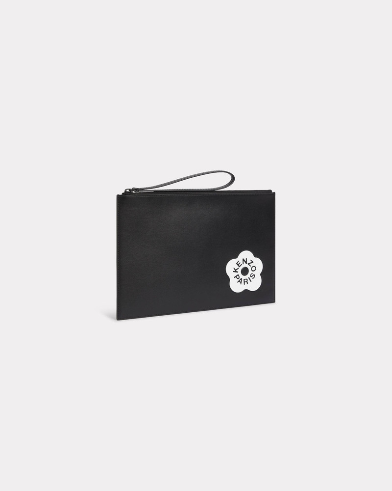 'KENZO Stamp' large leather clutch 1