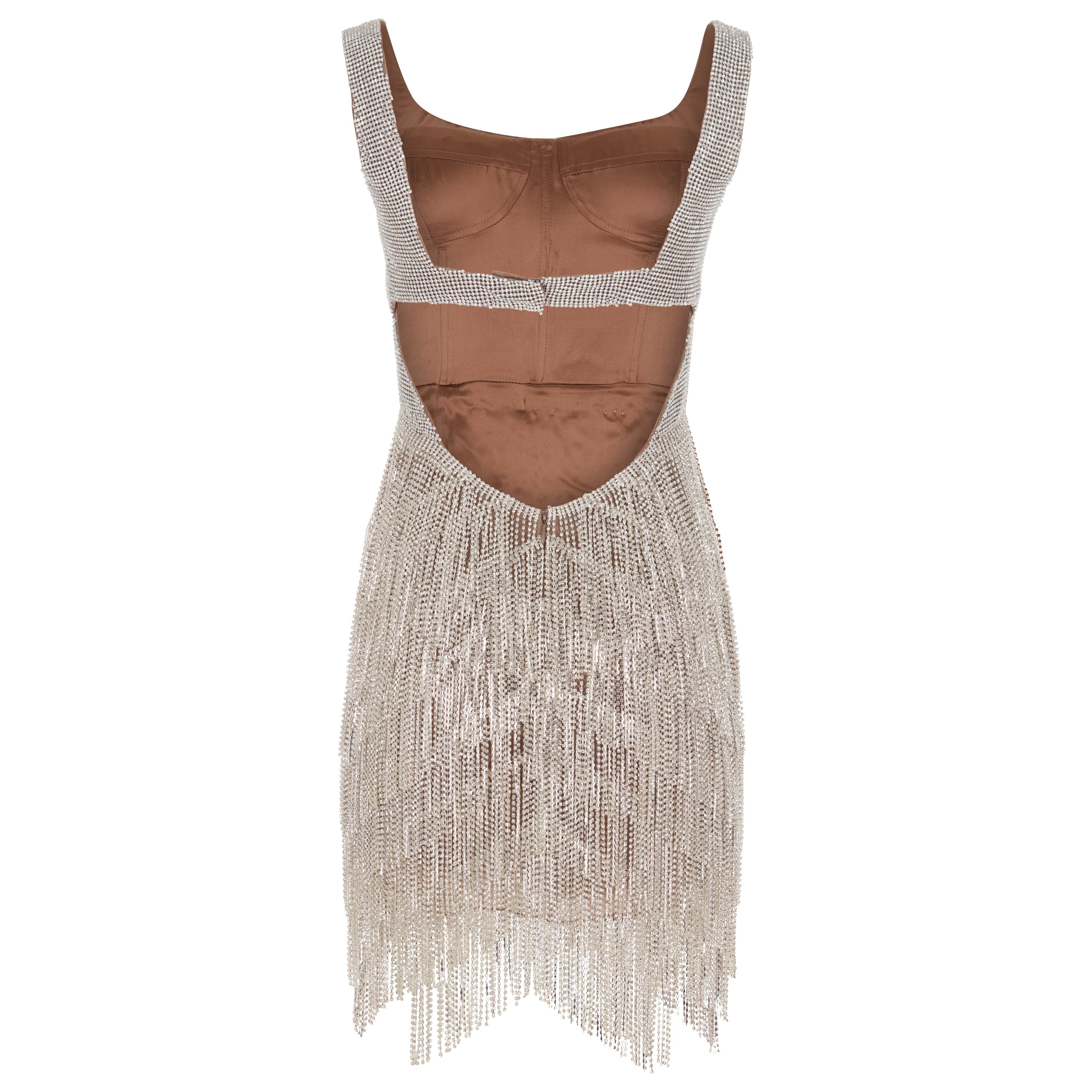 Crystal Fringe & Chainmail Dress - 2
