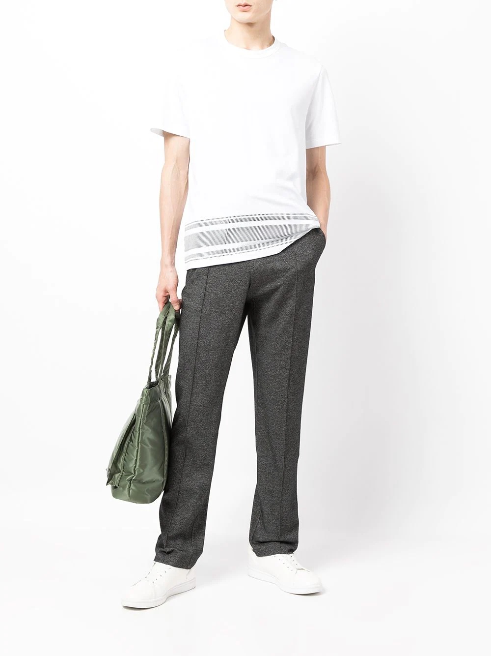 straight-leg cashmere trousers - 2