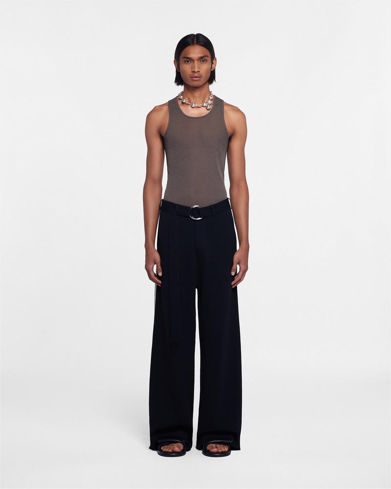 Crocheted Straight-Leg Pants 1