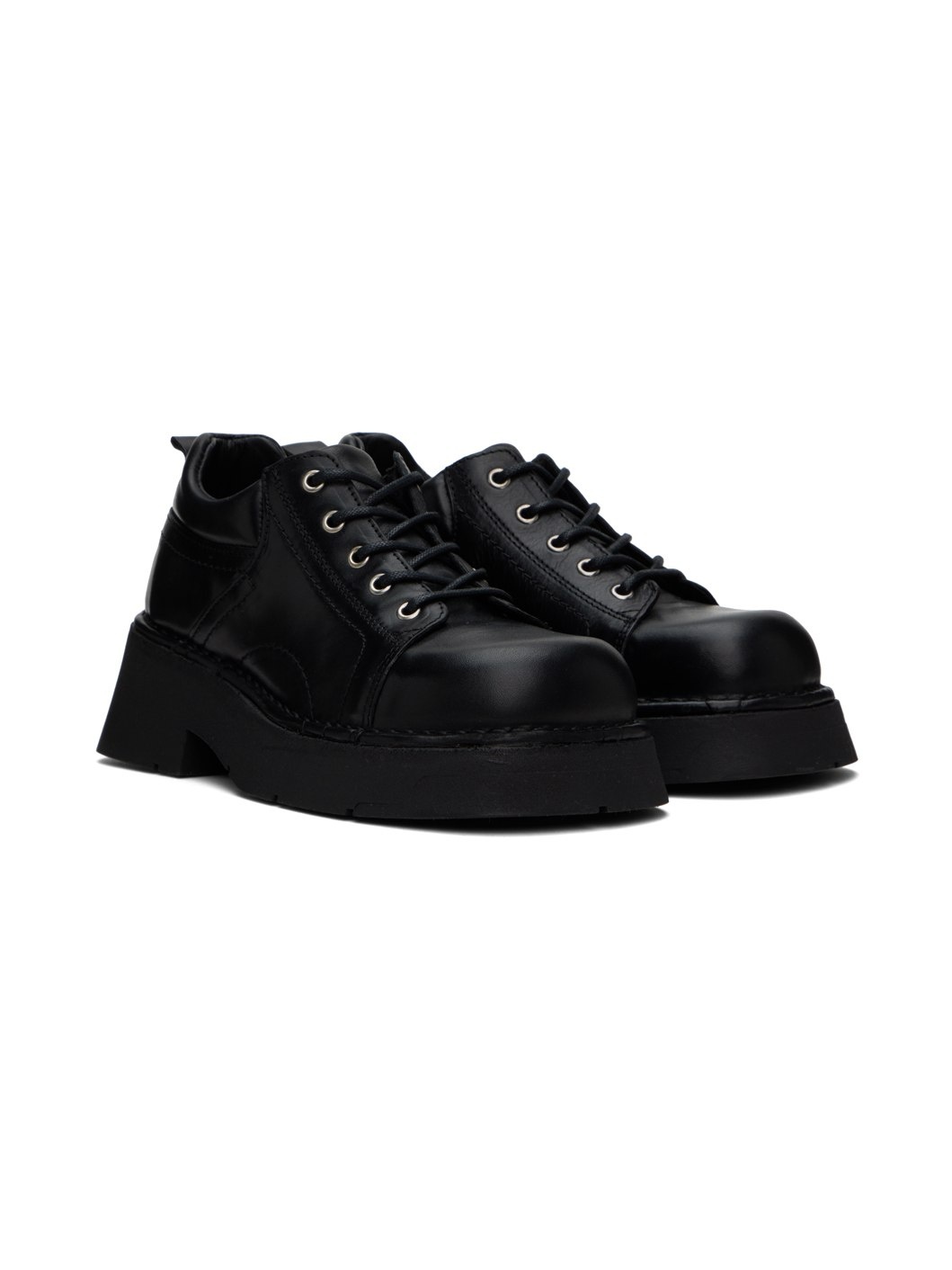 Black Erina Brogues - 4