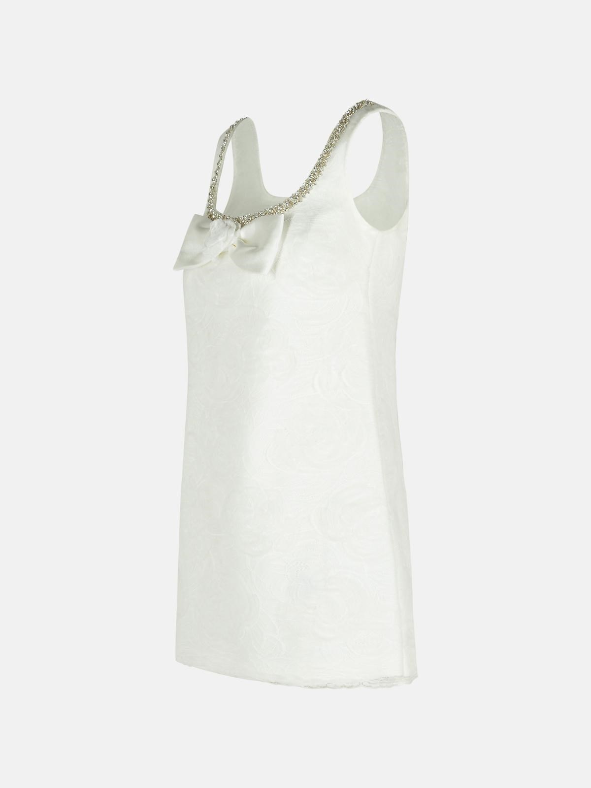 'TULLE' WHITE POLYAMIDE DRESS - 2