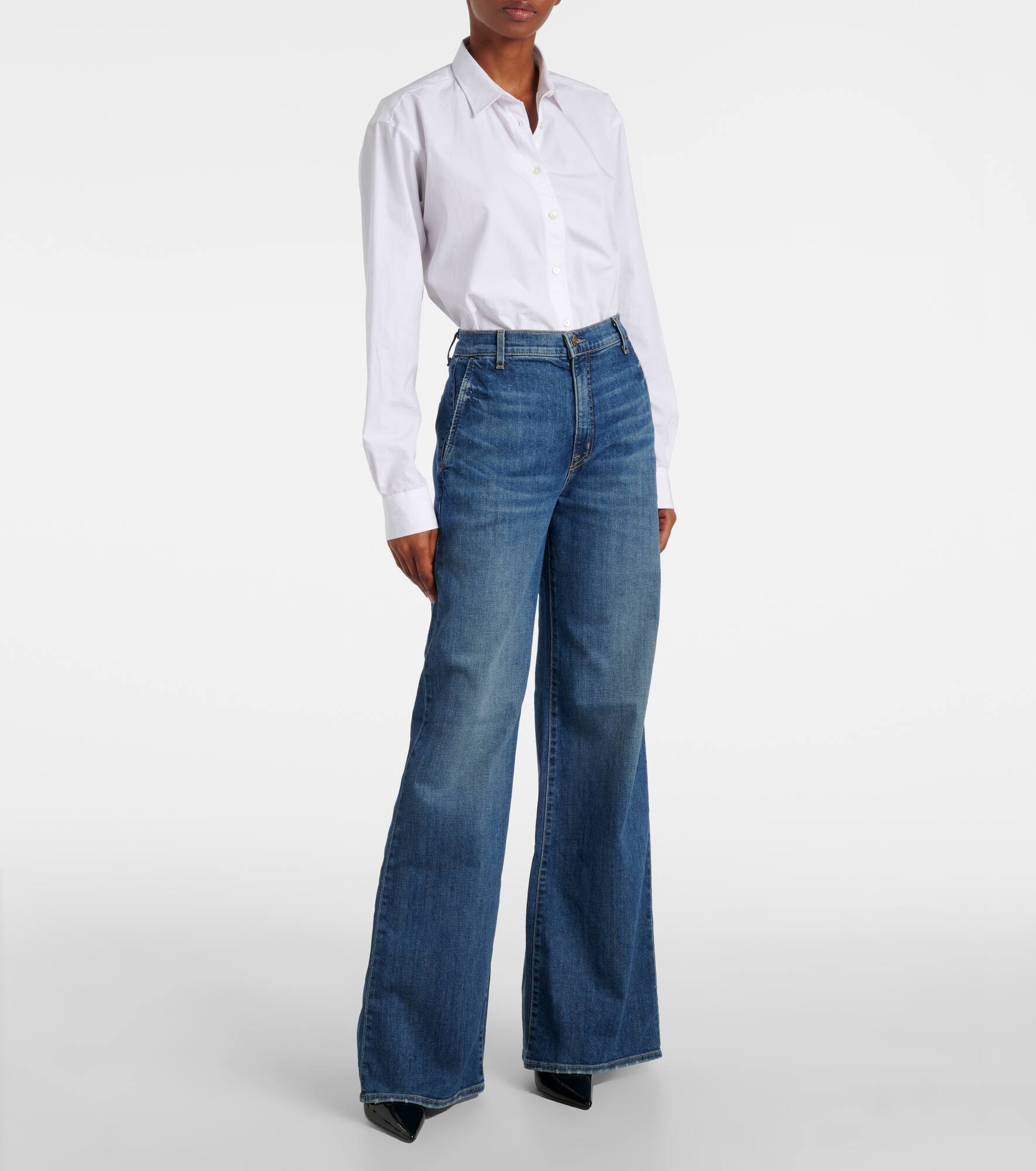 Anna mid-rise flared jeans - 7