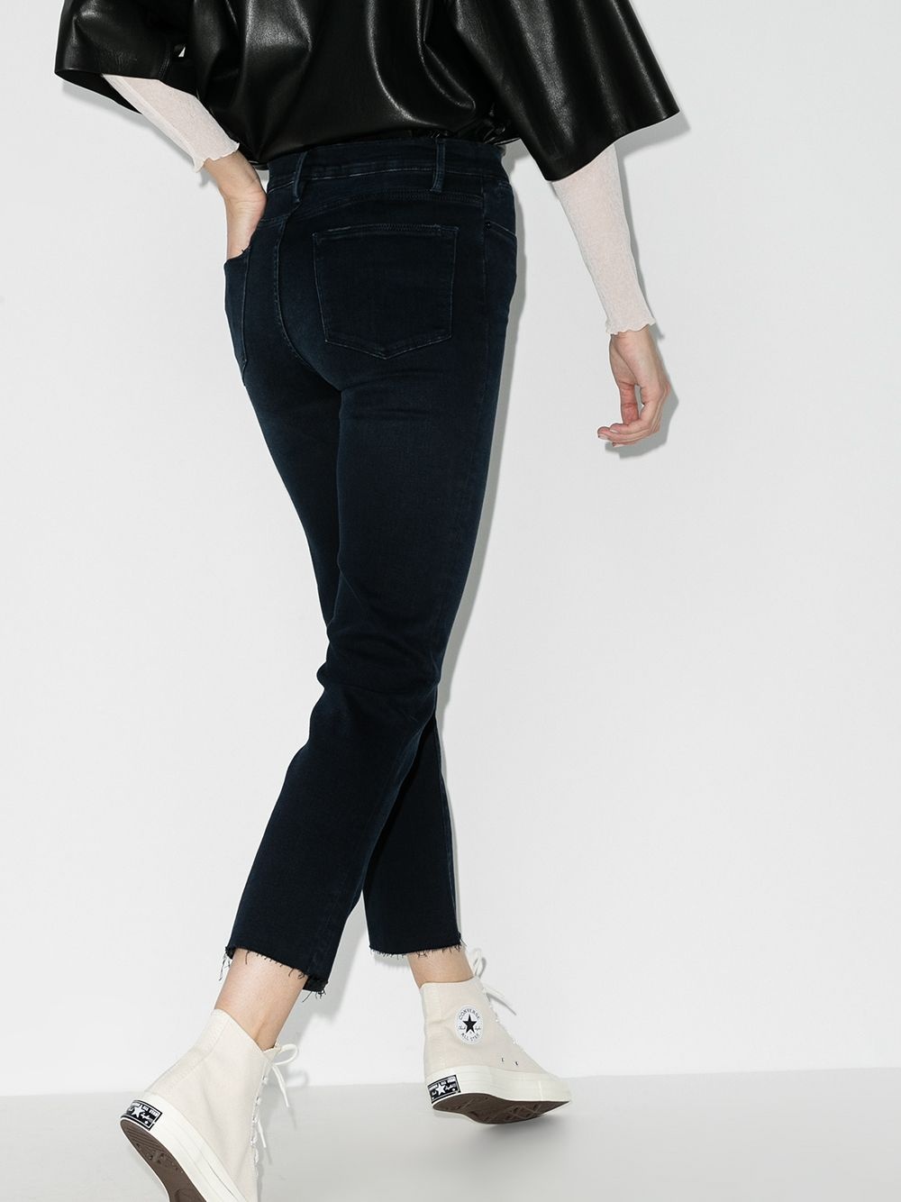 cropped straight-leg jeans - 3