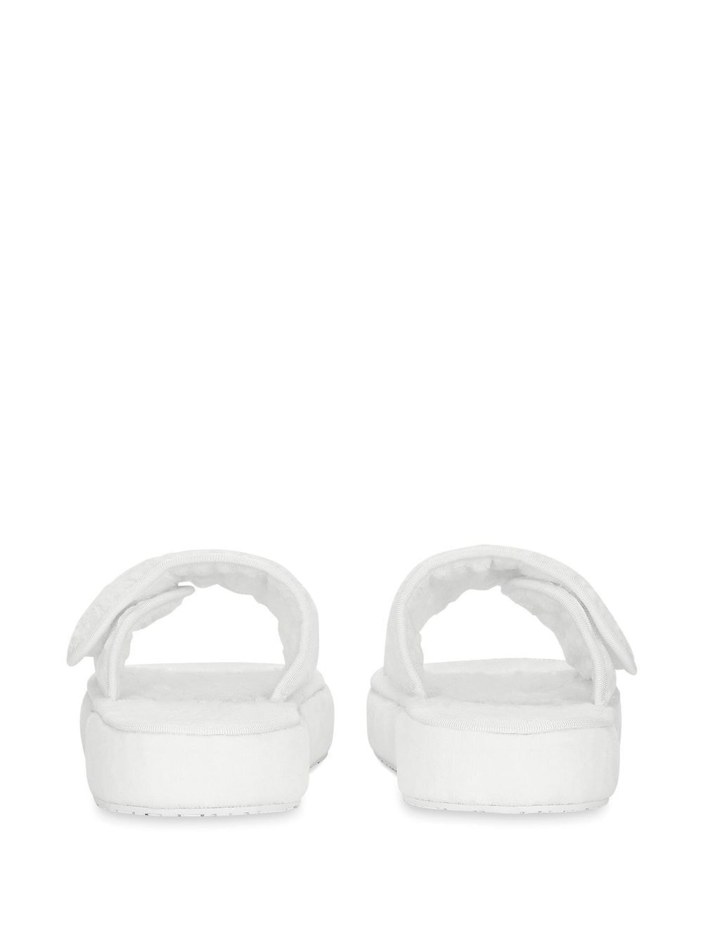 embossed-logo touch-strap slippers - 3