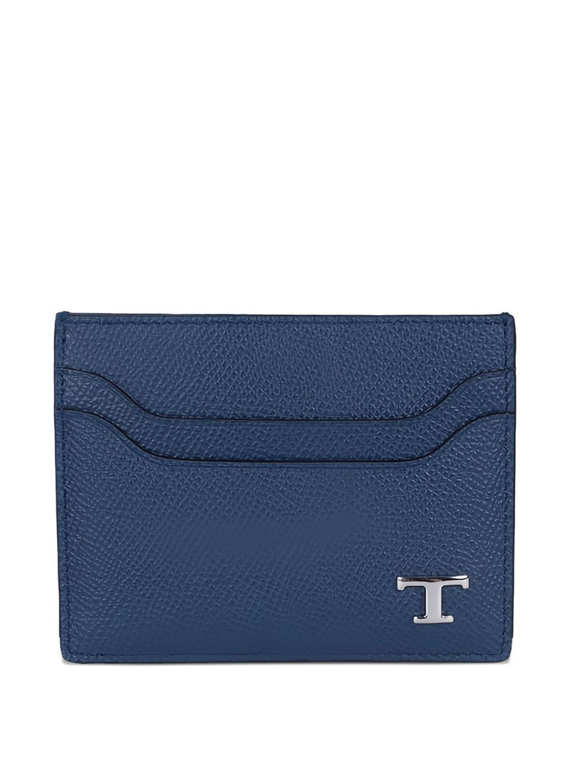 logo-plaque leather cardholder 1