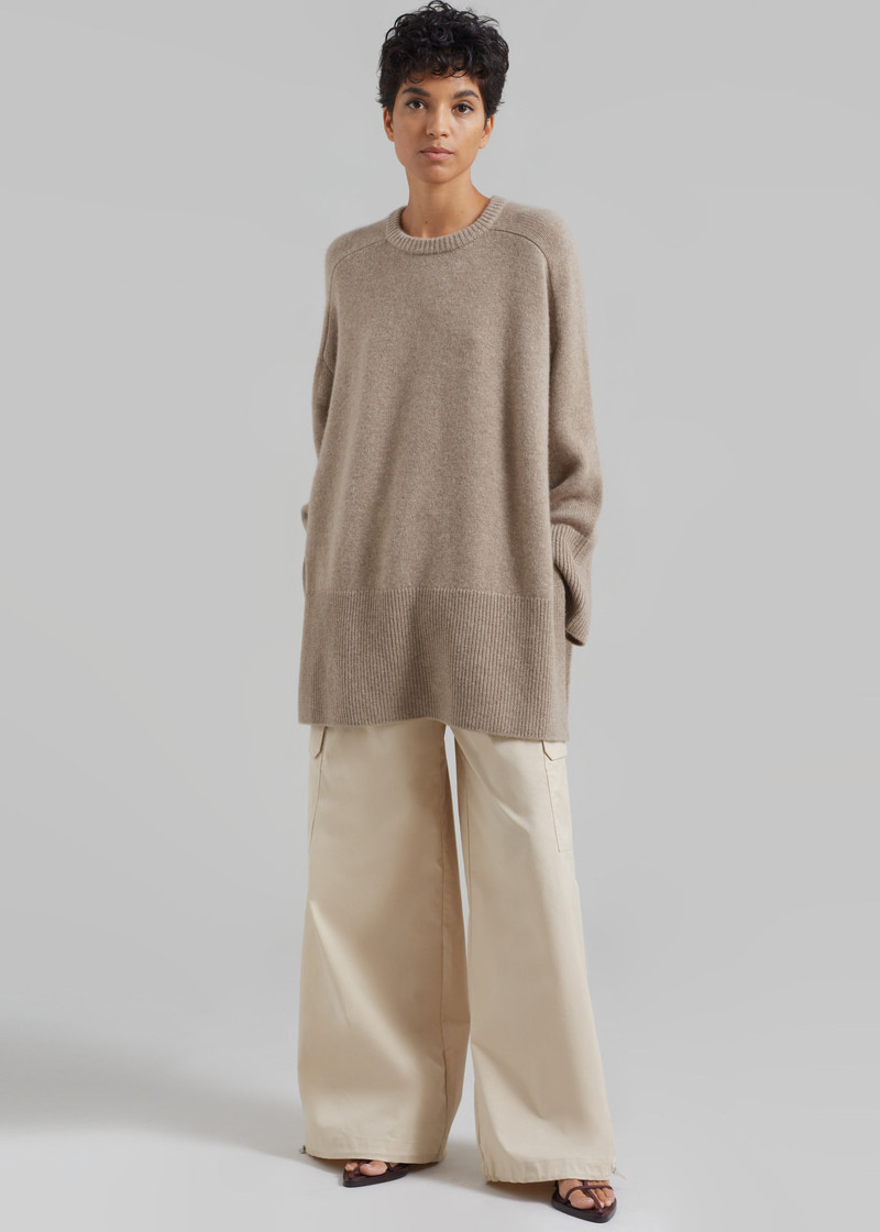 Kairon Cashmere Crewneck Sweater - Beige 3