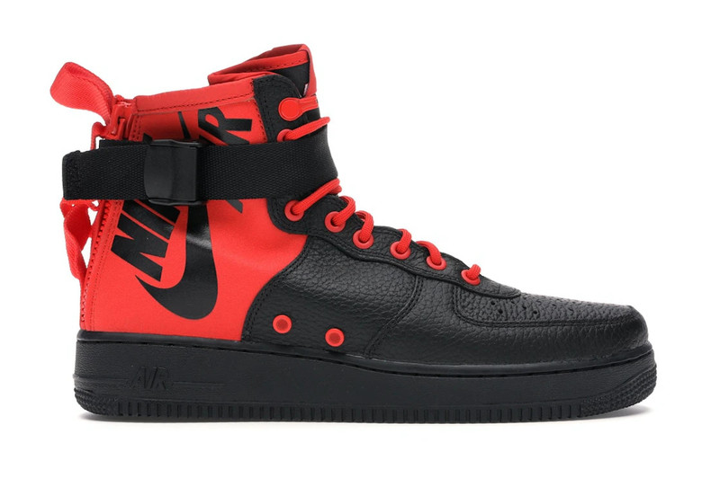 Nike SF Air Force 1 Mid Habanero Red Black - 1