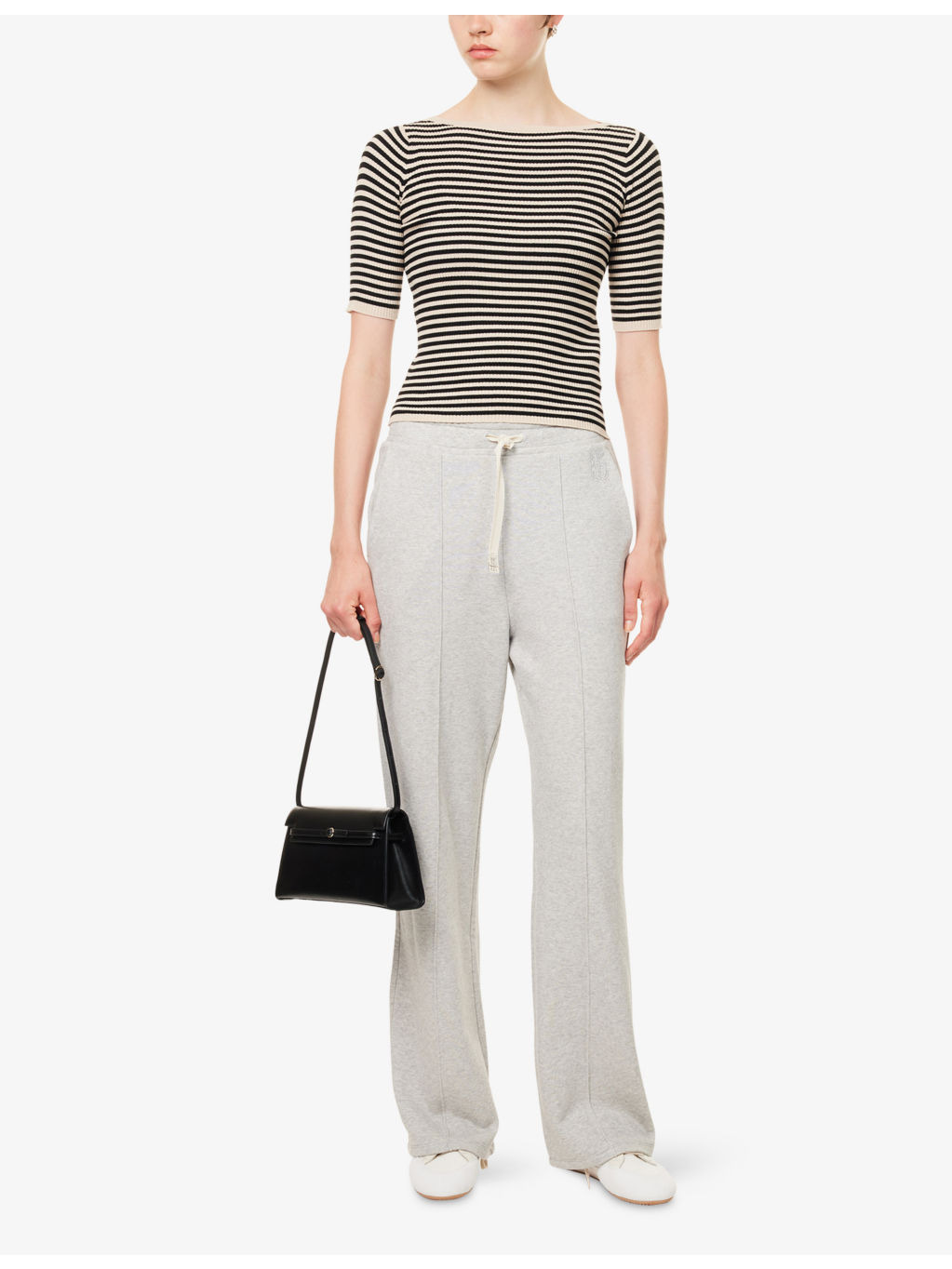Waser Stripe-Pattern Stretch-Knit Top - 2