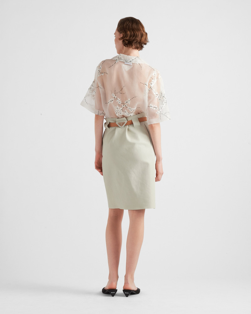 Shirt with superimposed embroidery 5