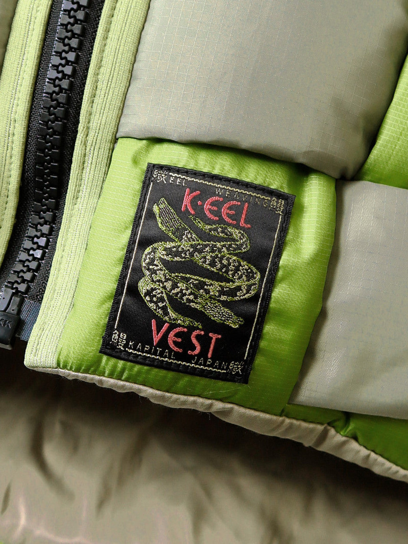 KAPITAL Rip Stop Nylon KEEL-WEAVING Vest 'Black' 7