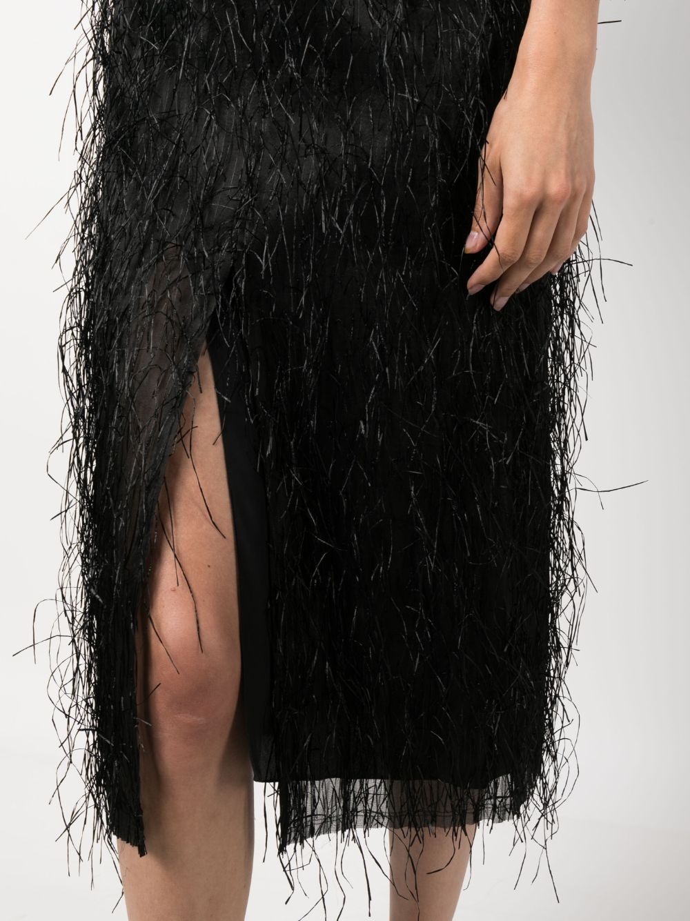 fringed midi dress - 5