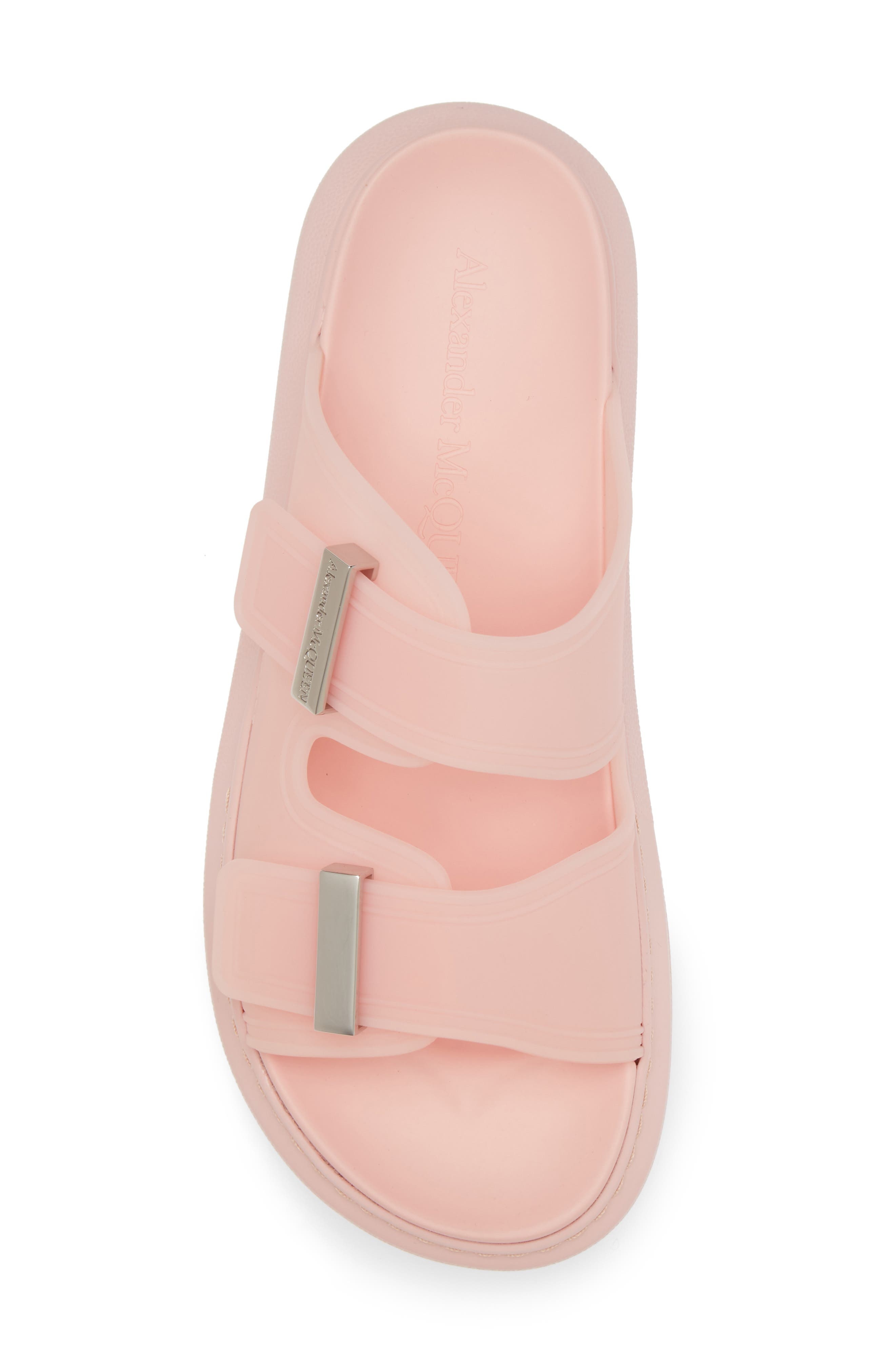 McQueen Oversize Slide Sandal in Pink/Silver at Nordstrom - 5