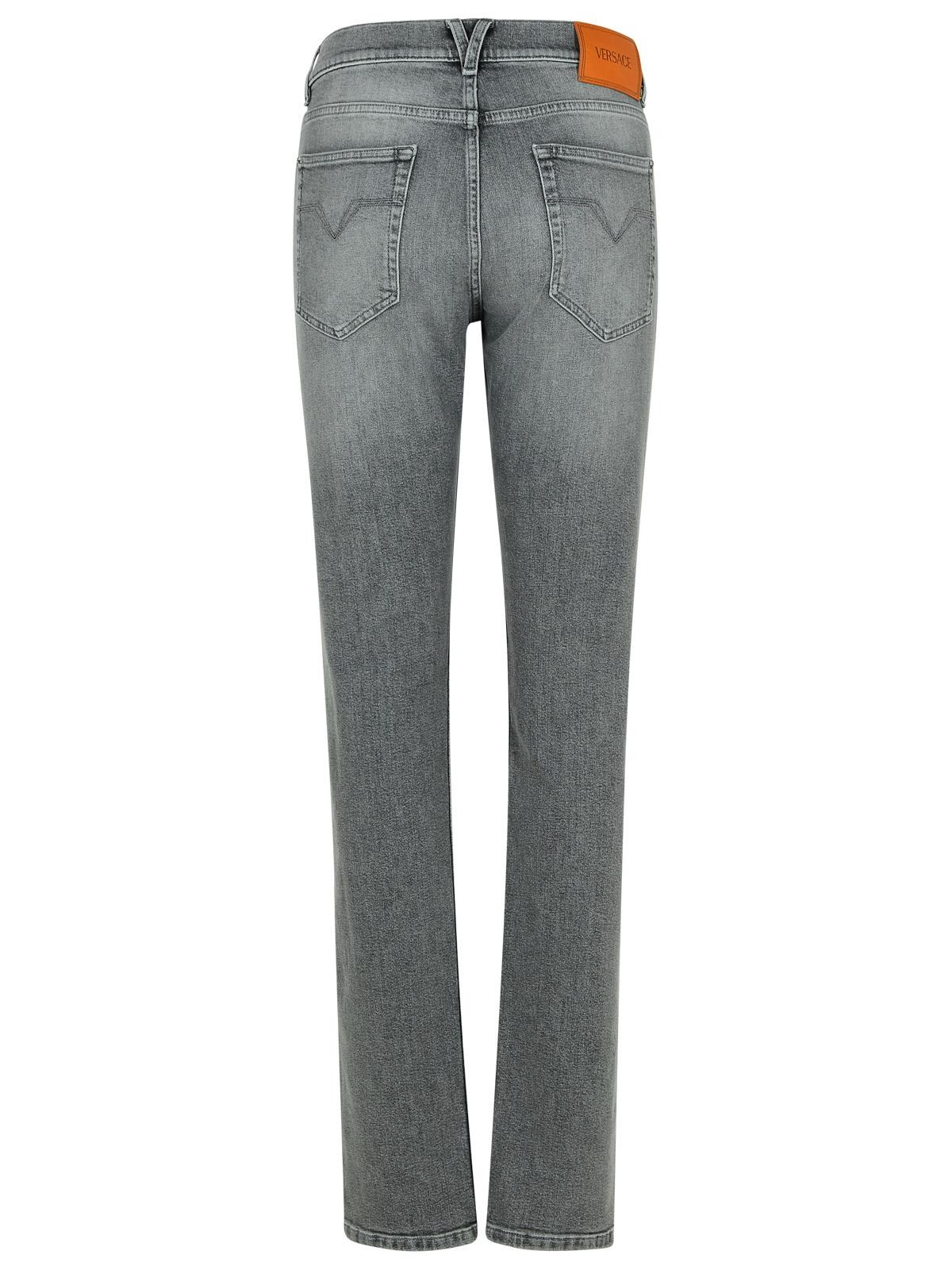 Versace Gray Cotton Jeans Men - 3