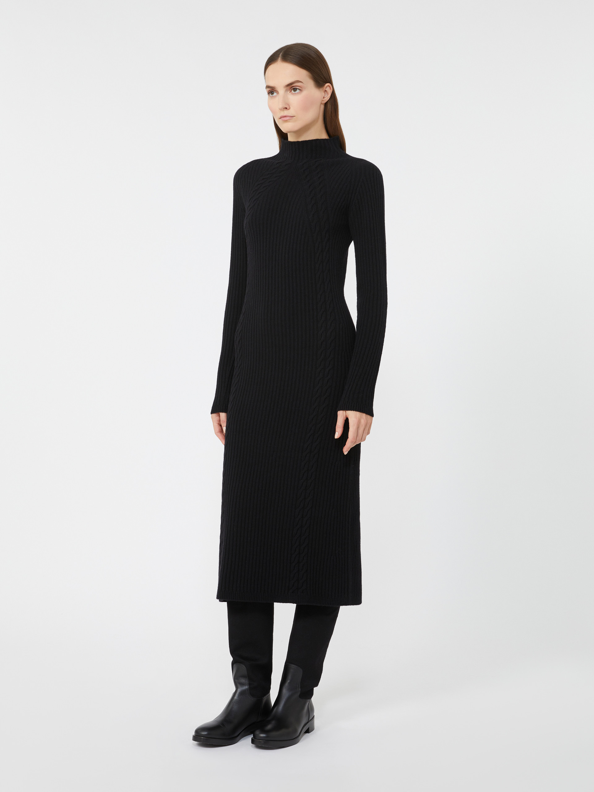 ZELANDA Wool and cashmere slim-fit dress - 2