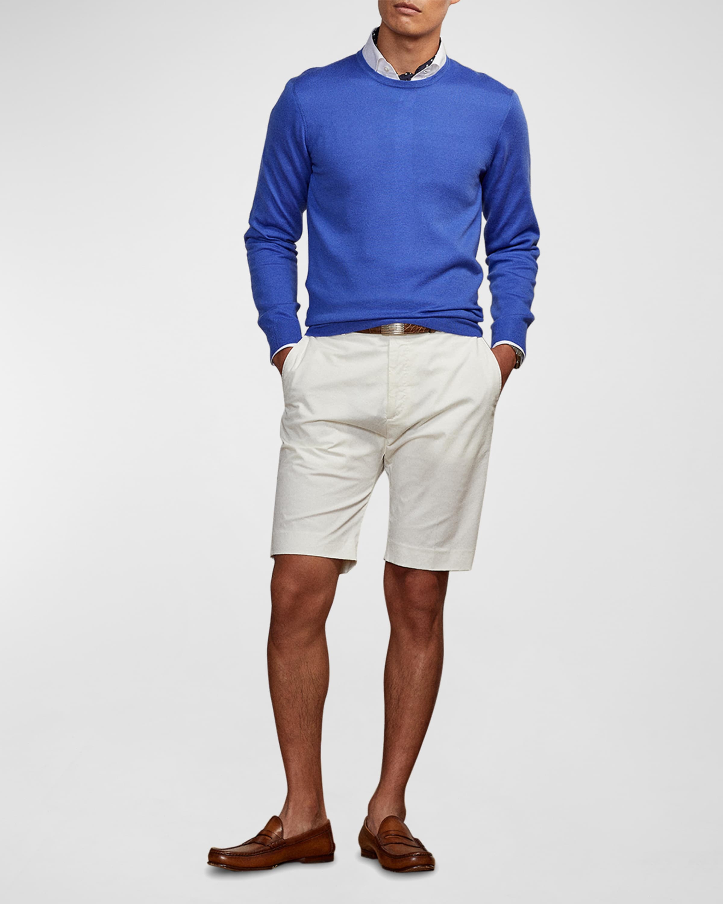 Men's Solid Chino Shorts - 2