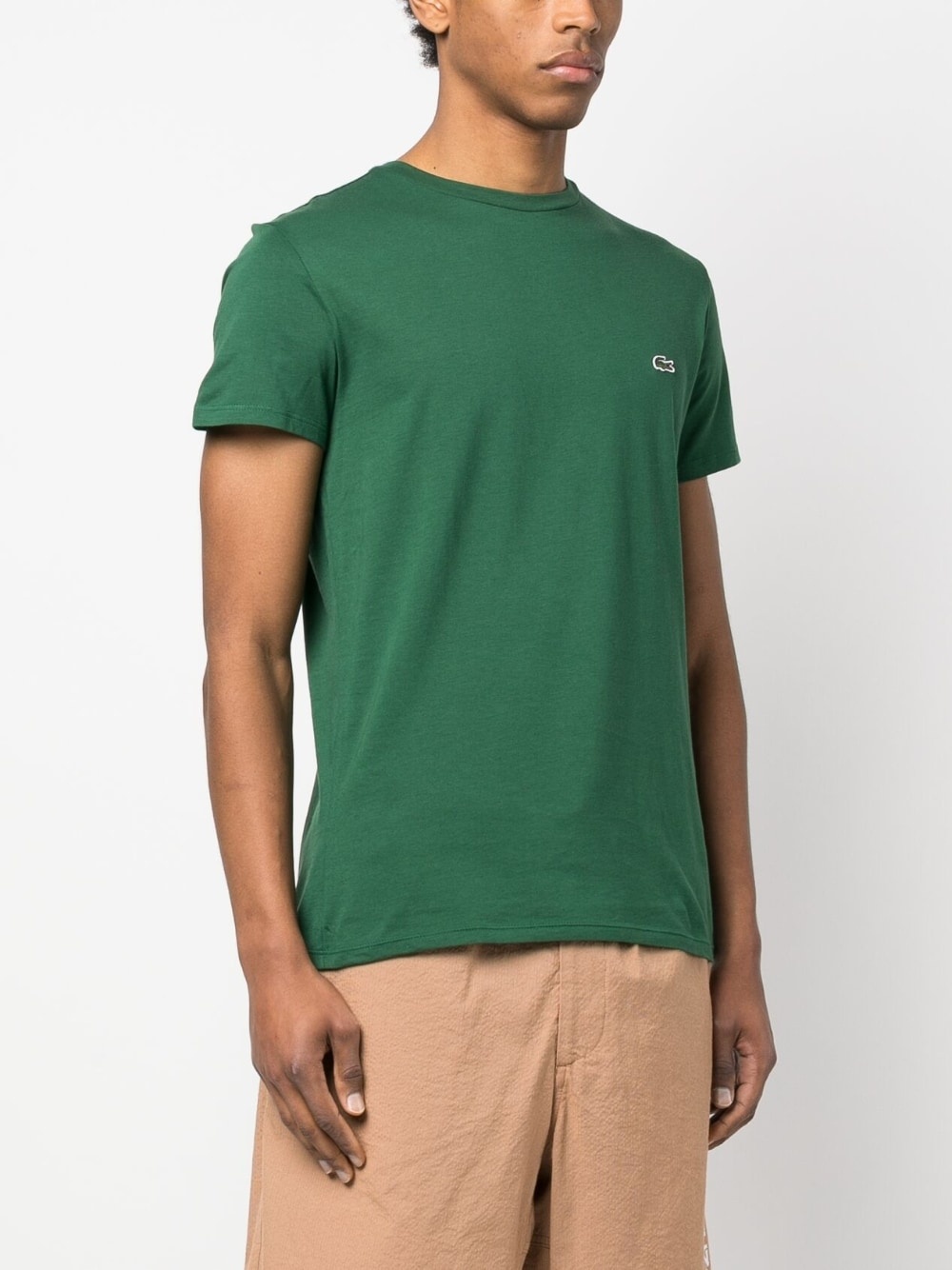 logo-patch cotton T-shirt - 3