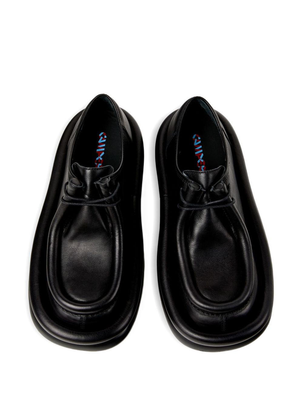 Aqua leather platform shoes - 4