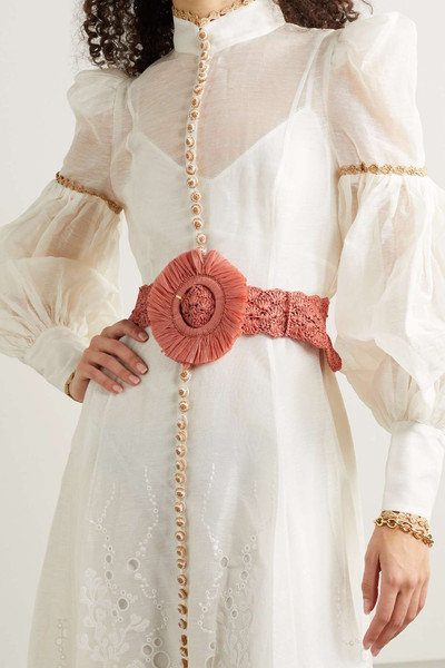 Zimmermann Raffia belt outlook