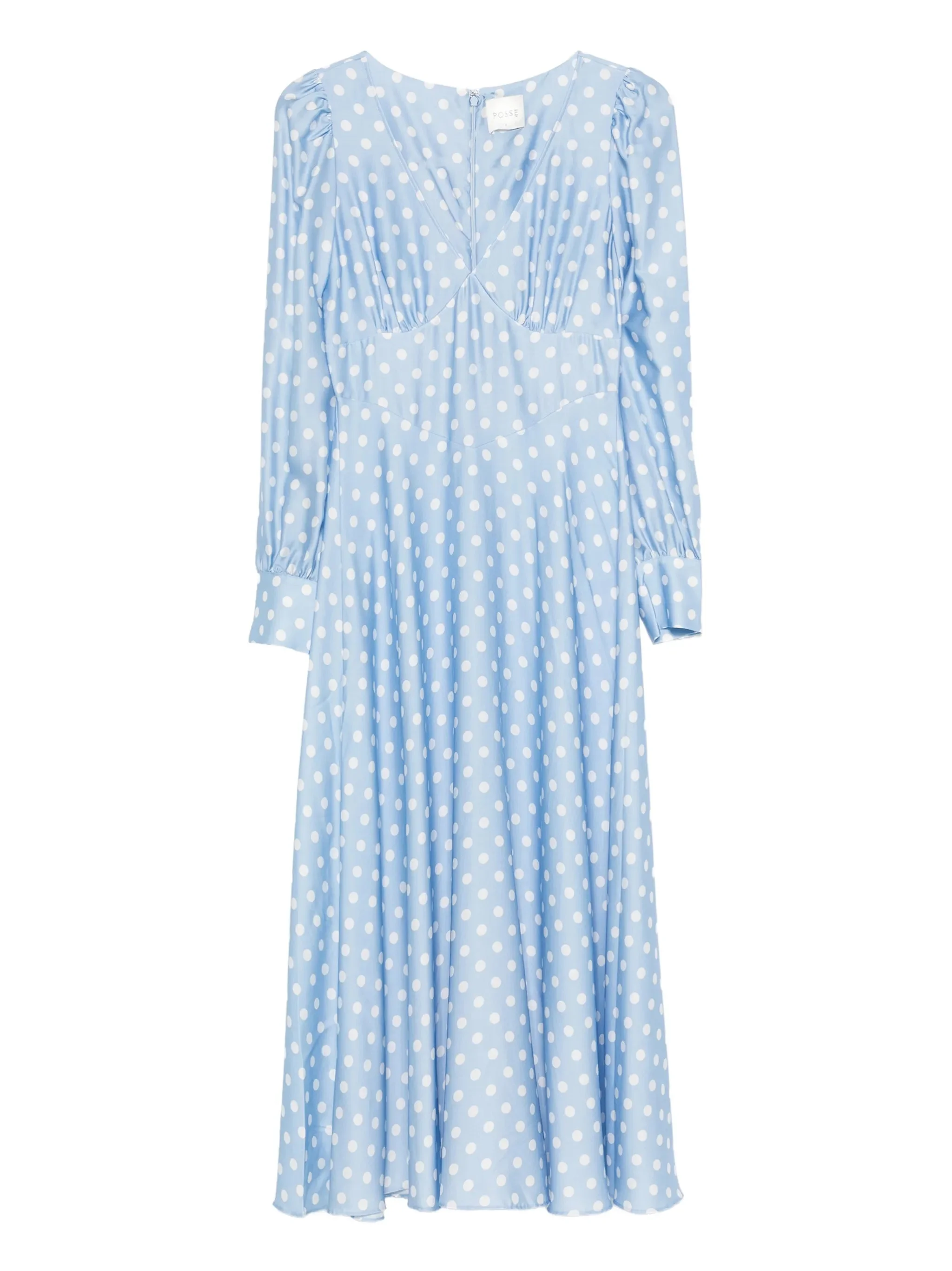 Tillie polka-dot V-neck maxi dress - 1