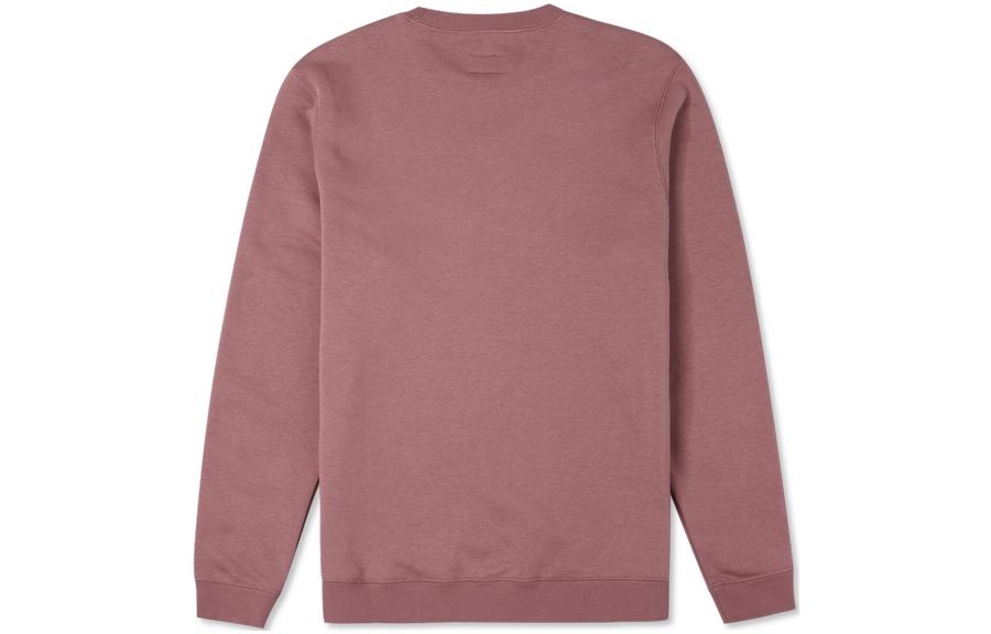 Converse Go-To Embroidered Star Chevron Brushed Back Fleece Crew Sweatshirt 'Maroon' 10024510-A05 - 2