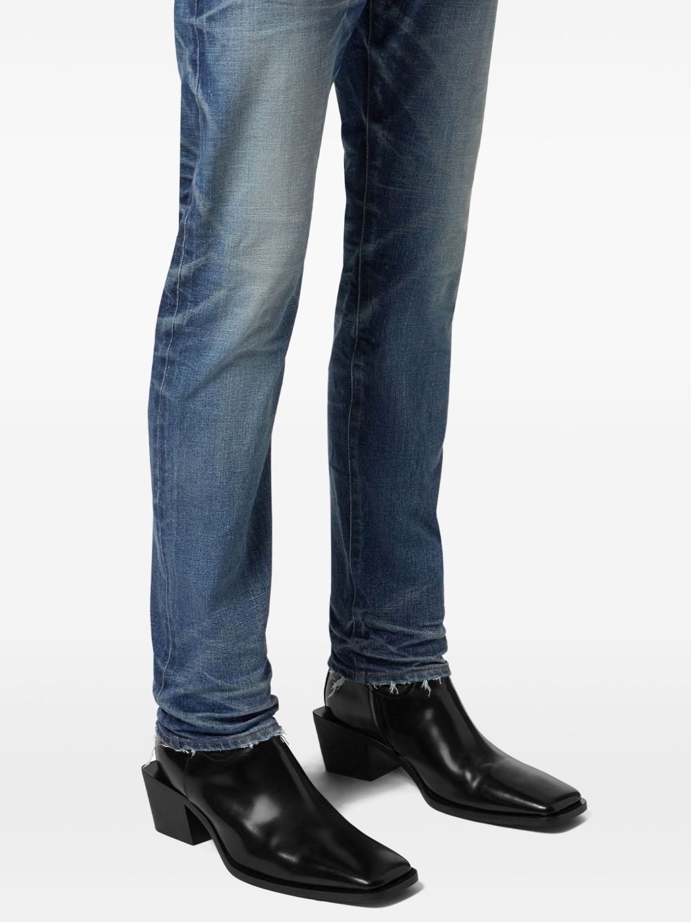 70mm block-heel ankle boots - 5