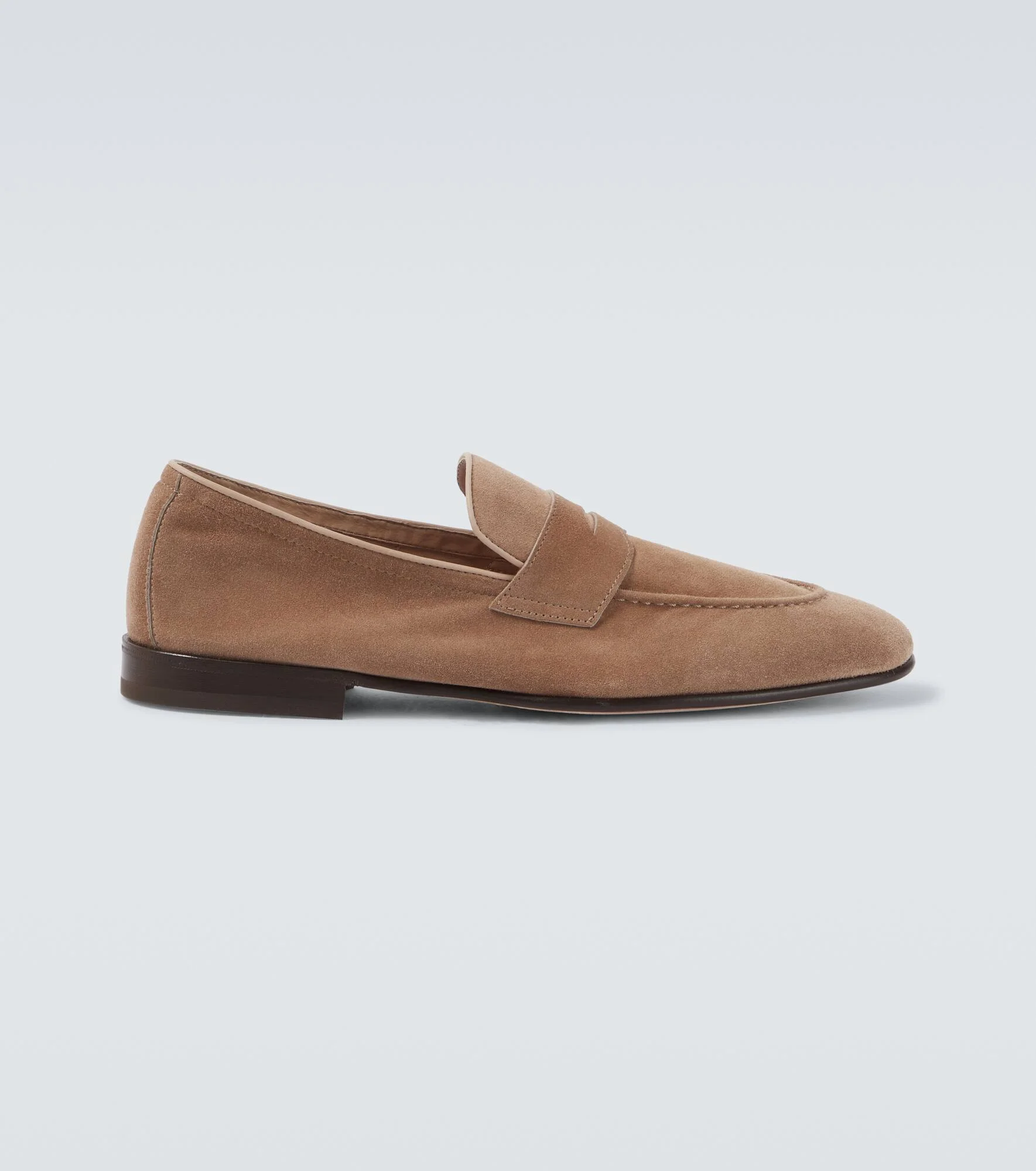 Suede penny loafers - 1