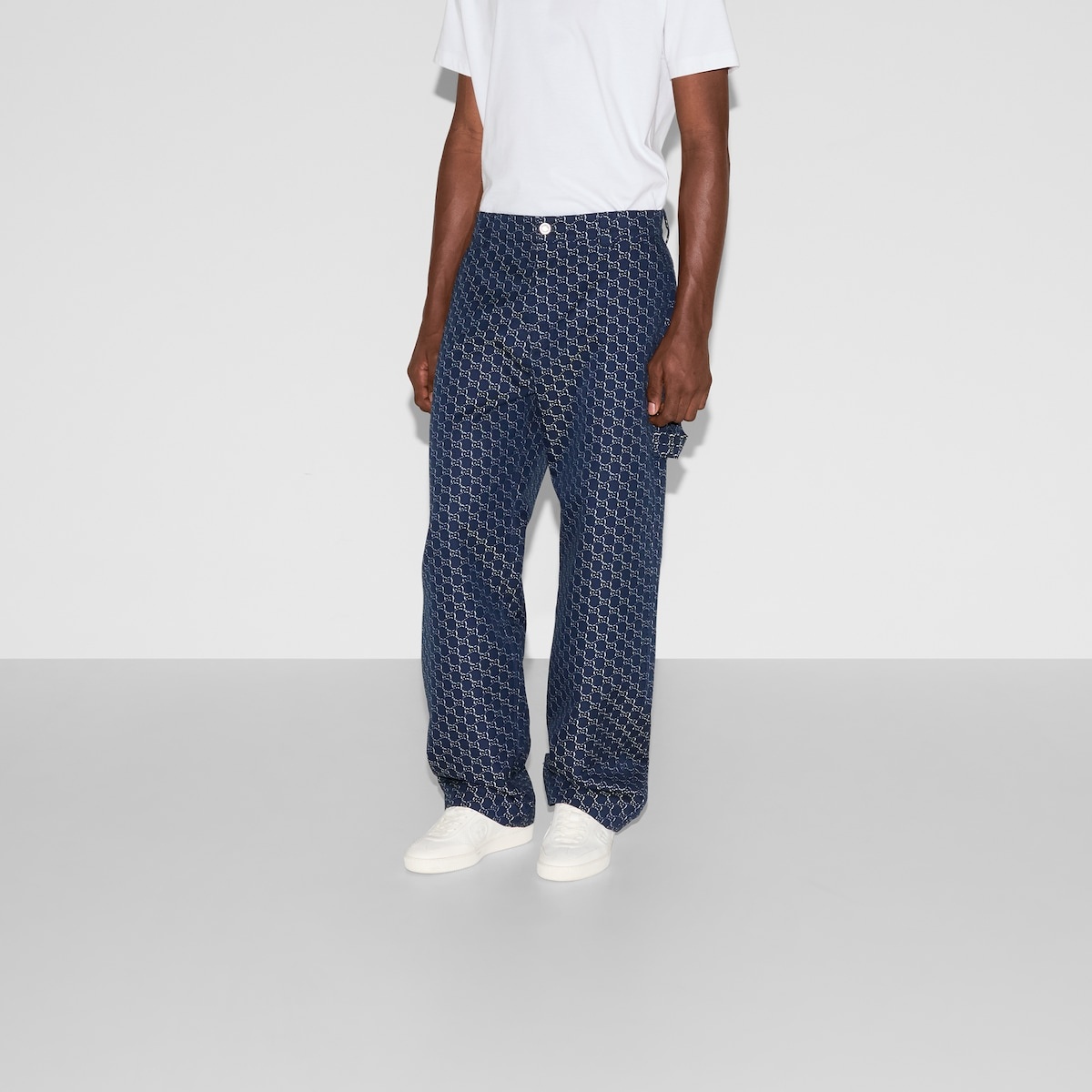 Cotton jacquard GG Shadow pant - 3