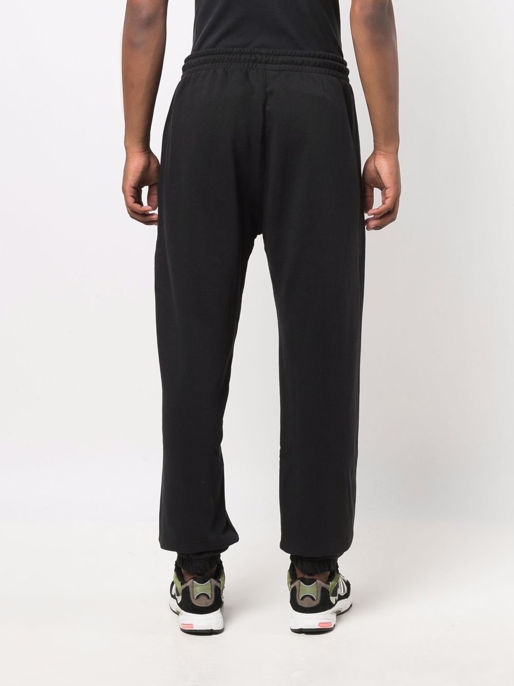 embroidered-logo cotton track trousers - 4