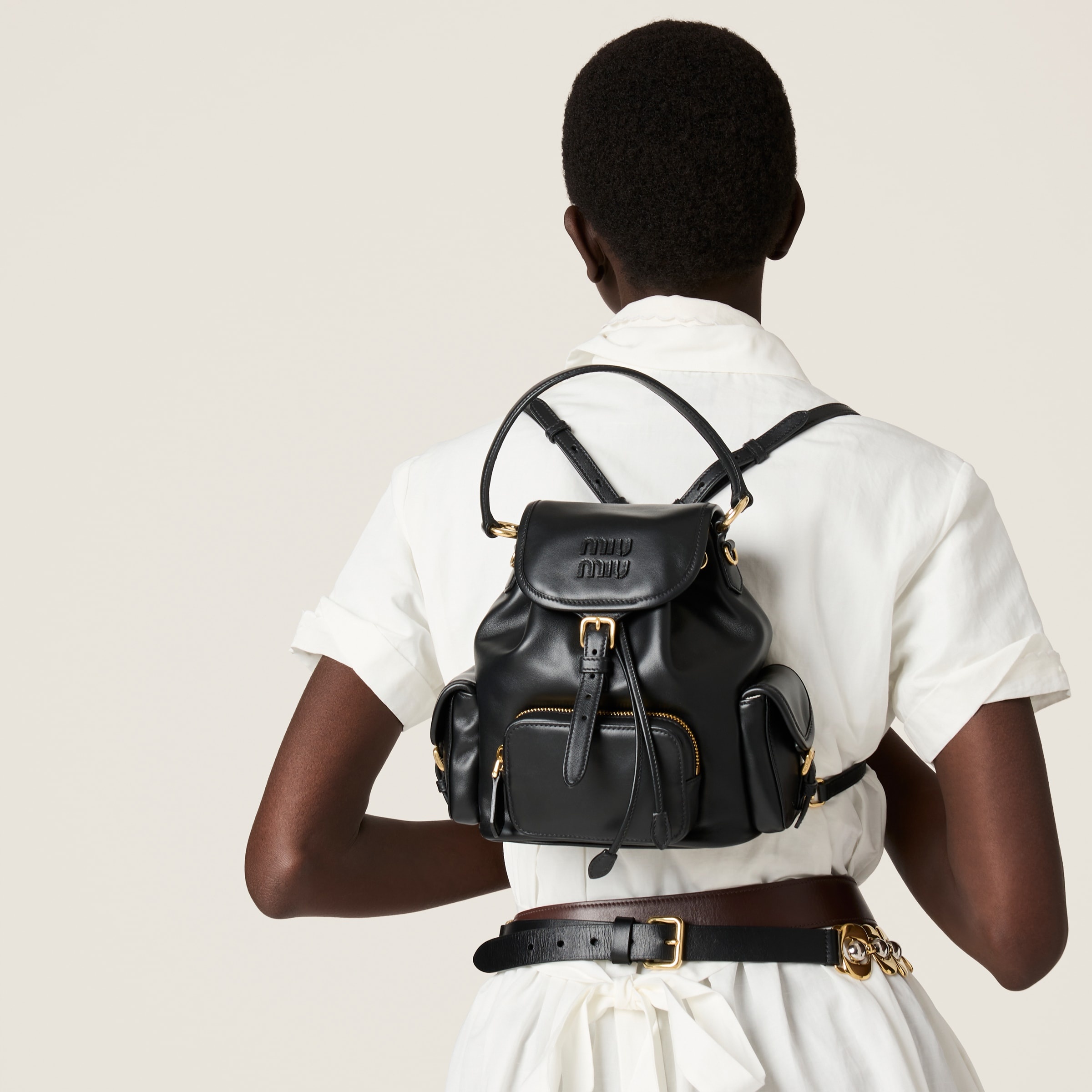 Leather backpack - 5