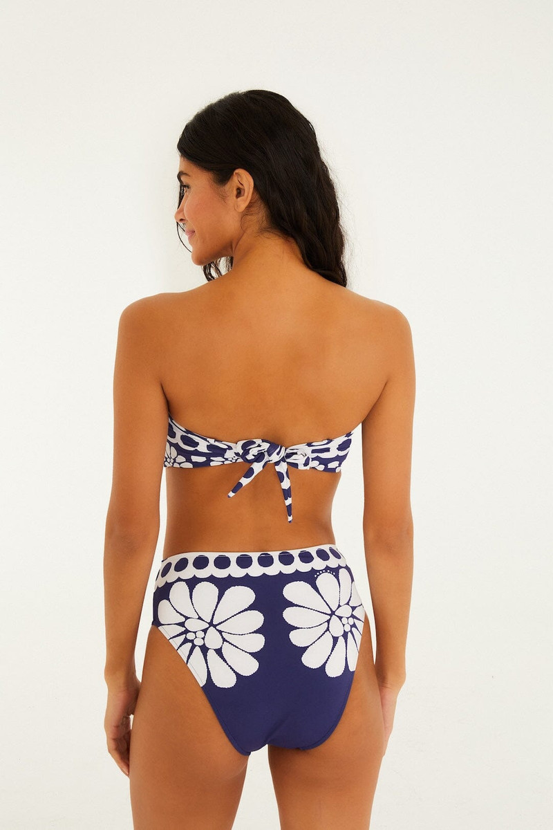 Blue Palermo Strapless Bikini Top 3