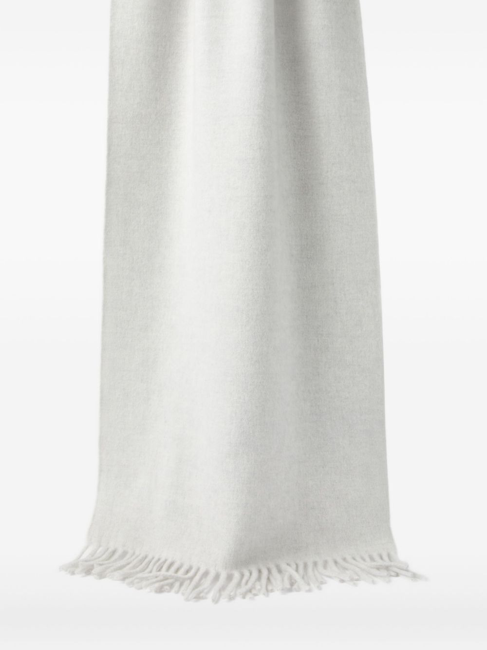 fringe cashmere scarf - 5