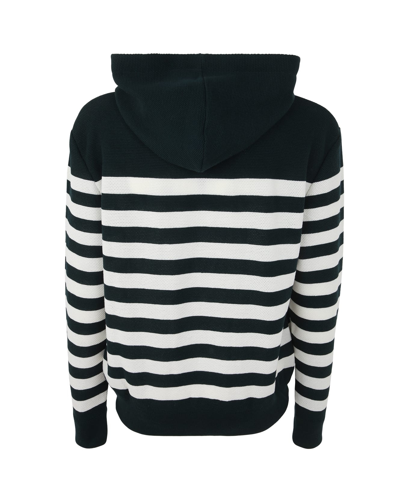 Pb Stripe Wool Hooded Sweater - 2