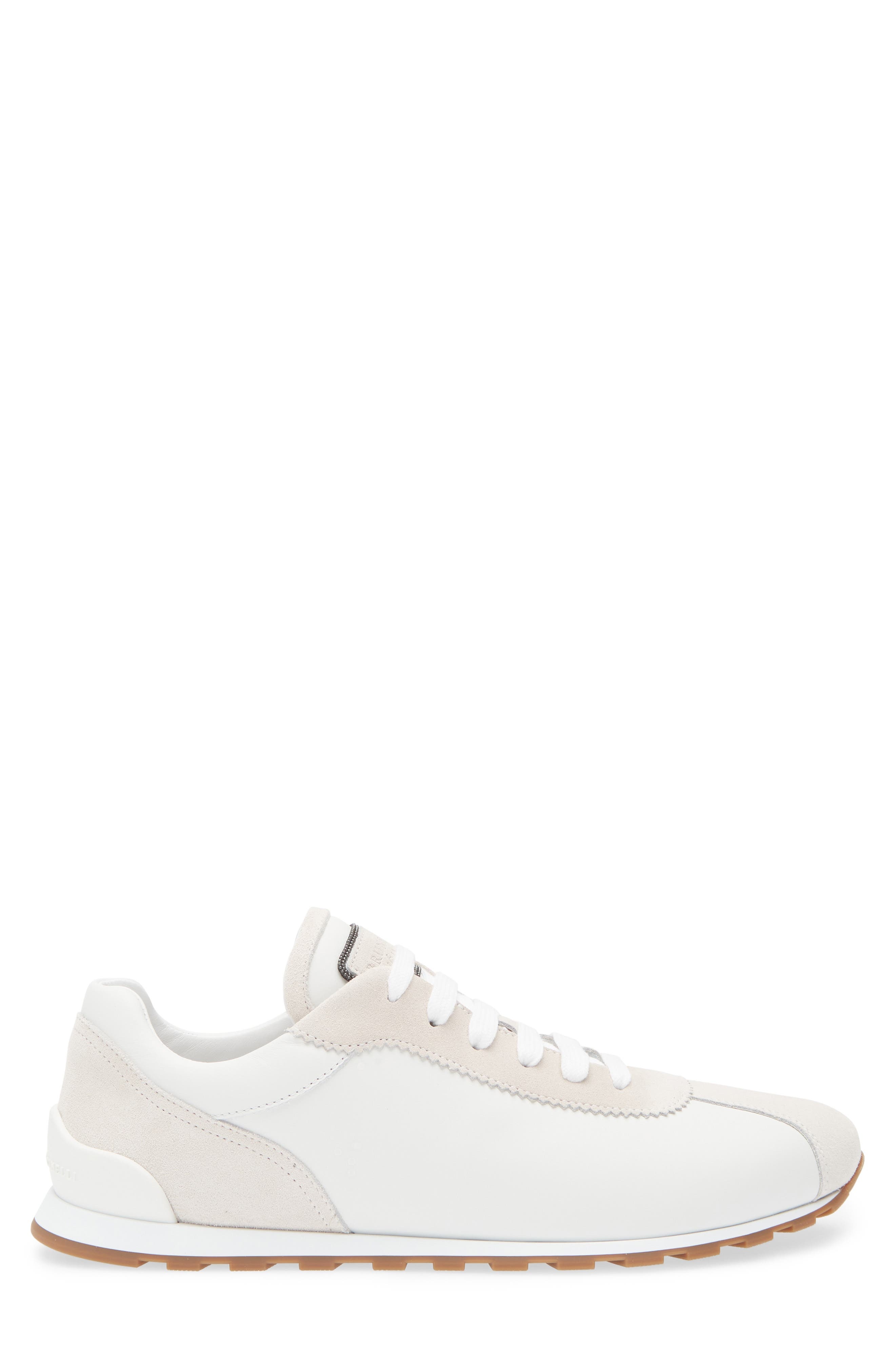 Brunello Cucinelli Low Runner Sneaker in C159 Bianco at Nordstrom - 3