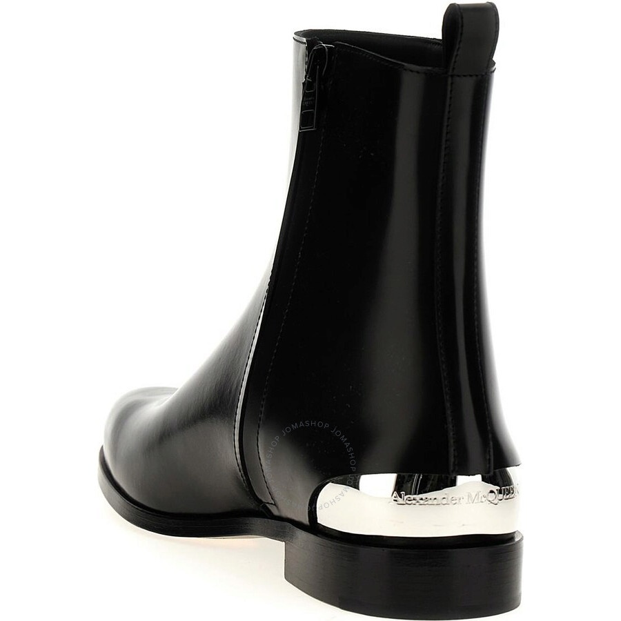 Alexander McQueen Metal Heel Ankle Boots - 2