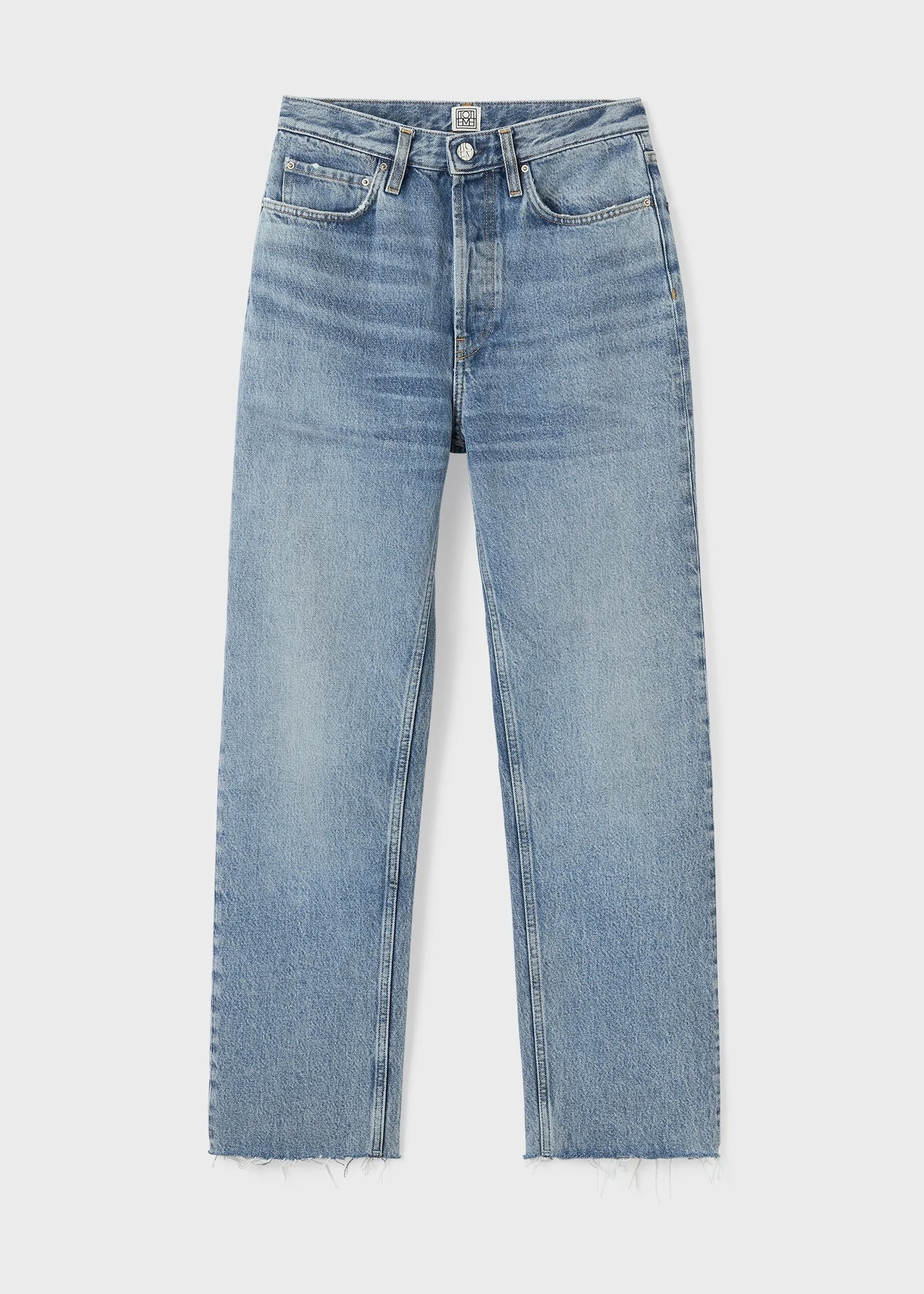 Classic cut denim worn blue - 1