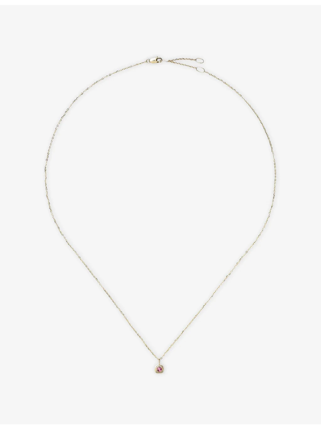 Fine October Birthstone 18ct Yellow Gold And Peridot Pendant Necklace - 1