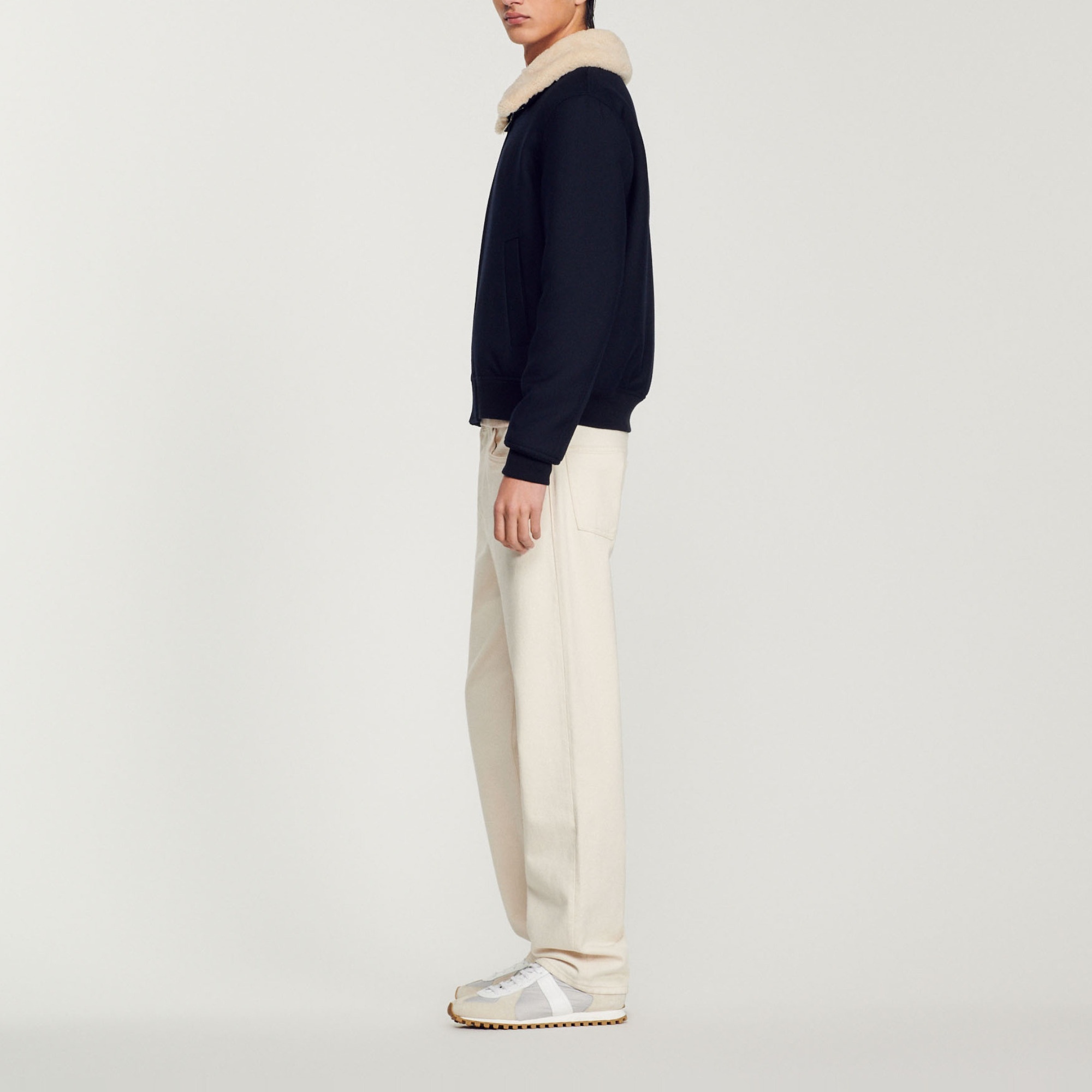 Jacket with removable collar - 6