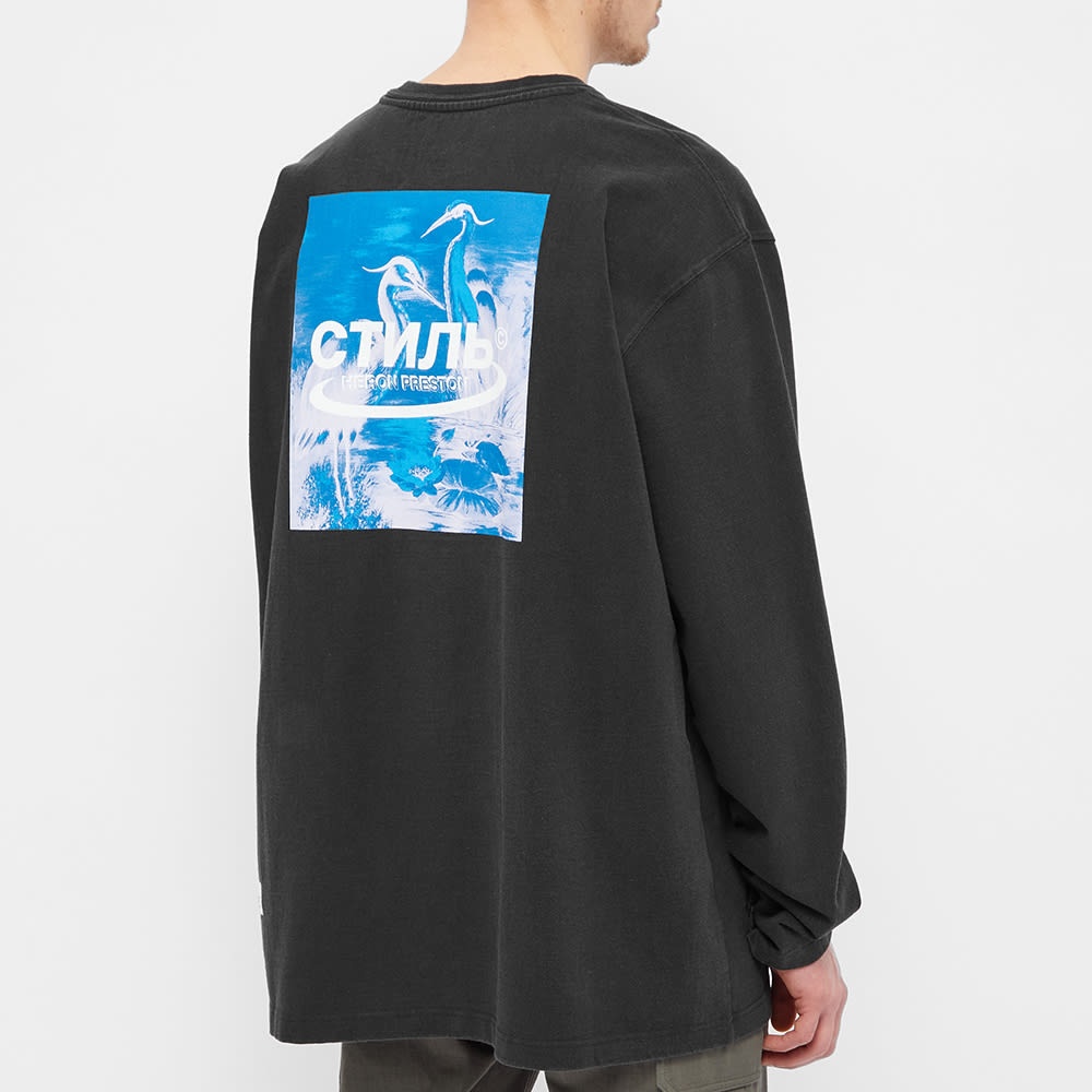 Heron Preston Long Sleeve Oversized Herons Halo Tee - 5